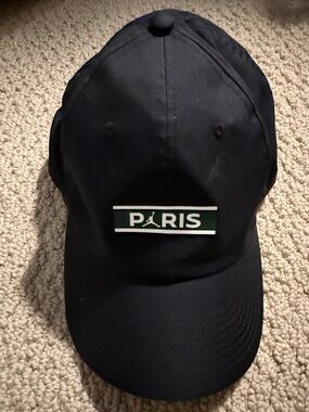 Nike Air Jordan Paris Saint-Germain Adjustable Strapback Hat Black